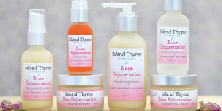 Products from the rose rejuvenation facial collection