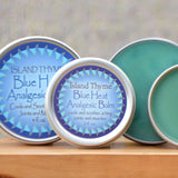 Island Thyme Blue Heat Analgesic Balm for sore muscles