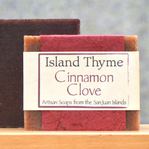 Island Thyme Cinnamon Clove Soap - 4 oz - close up