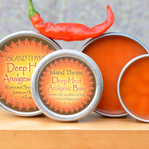 Island Thyme Deep Heat Balm for sore joints and muscles