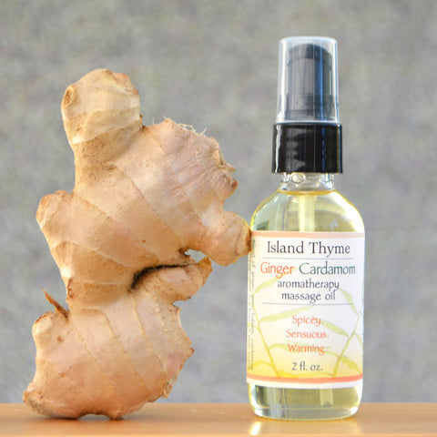 Ginger Cardamom Aromatherapy Massage Oil 2oz