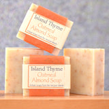 Island Thyme Oatmeal Almond Soap - 4 stack