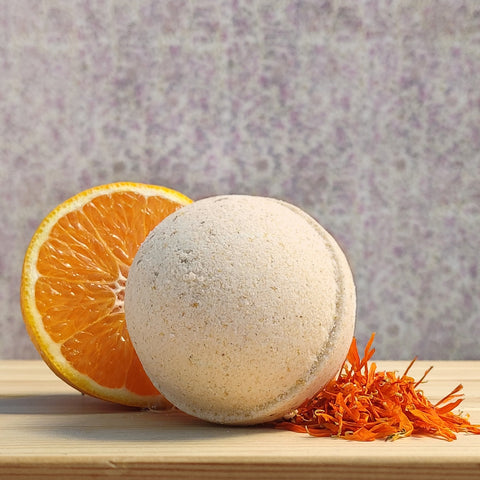Sweet Orange Calendula Bath Bomb